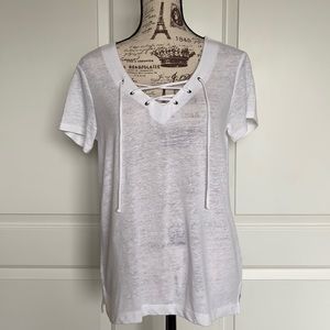 OLD NAVY LACE-UP TOP FOR WOMEN